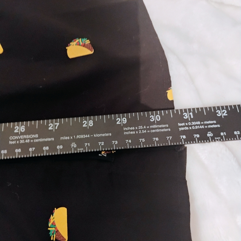 Visive Taco Print Short Sleeve Button Mens Medium AOP Novelty Unique Tacos NWT D - Picture 4 of 6